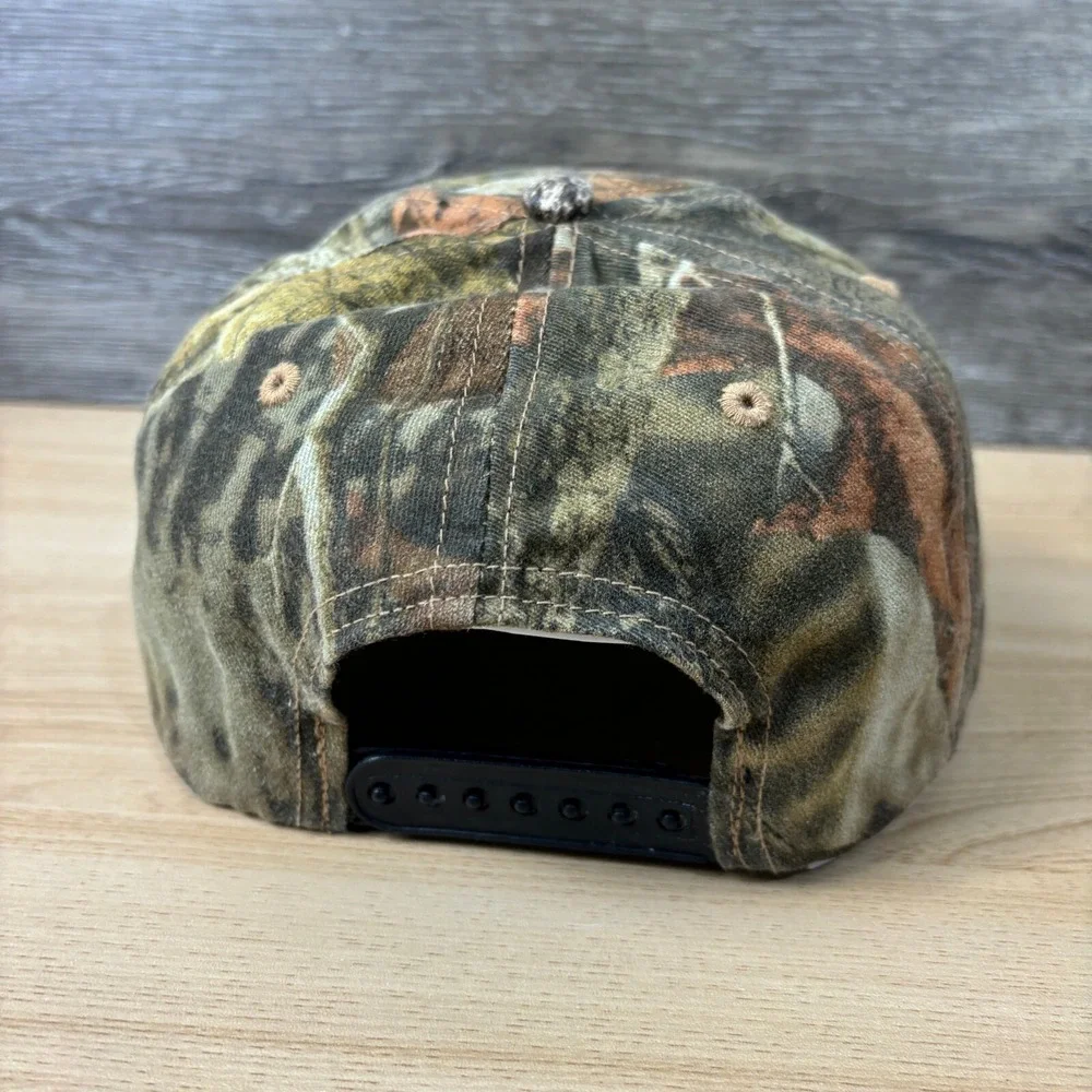 PI Hat Cap Snap Brown‎ Green Camo Outdoors Adjustable